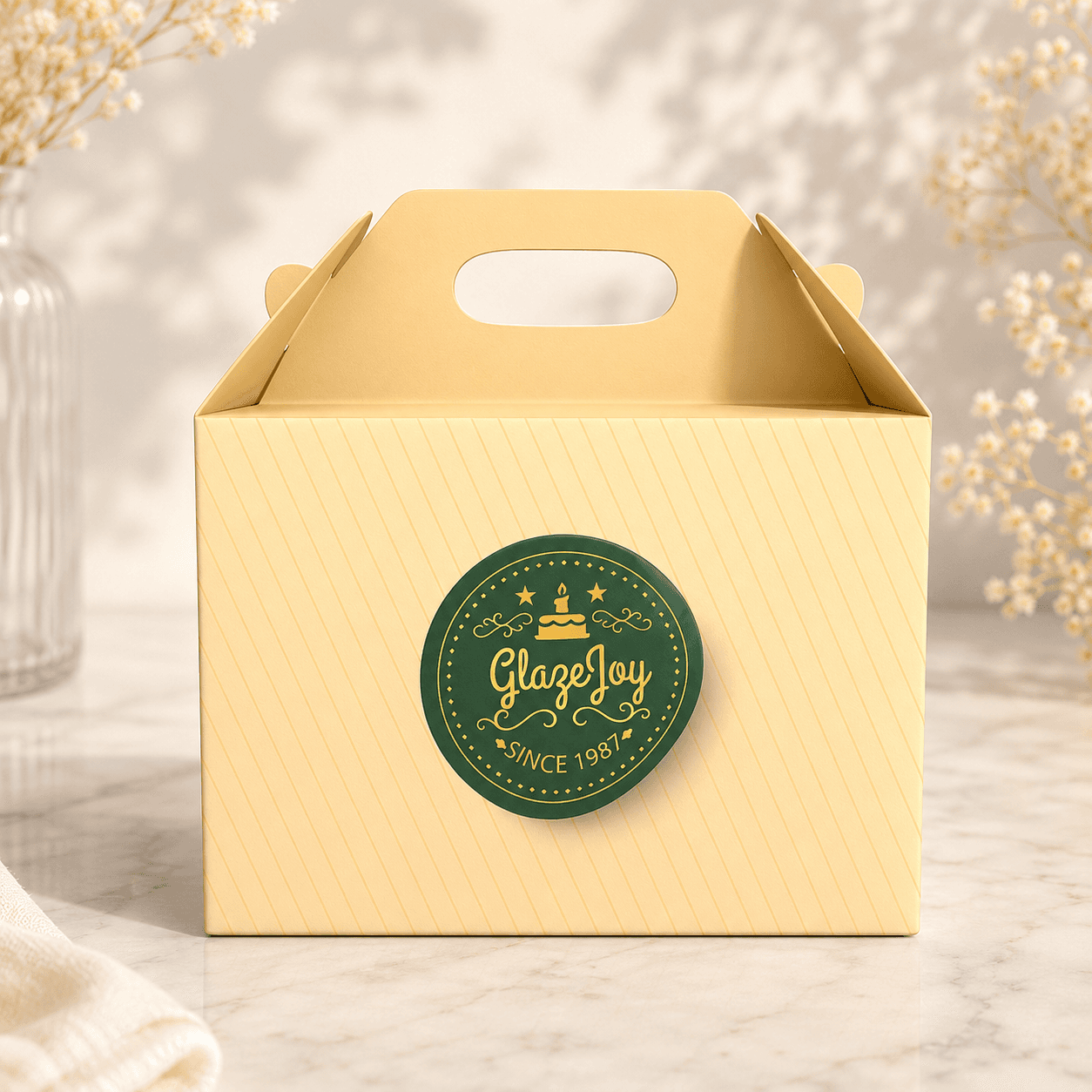 Bakery Cake Box & Sticker