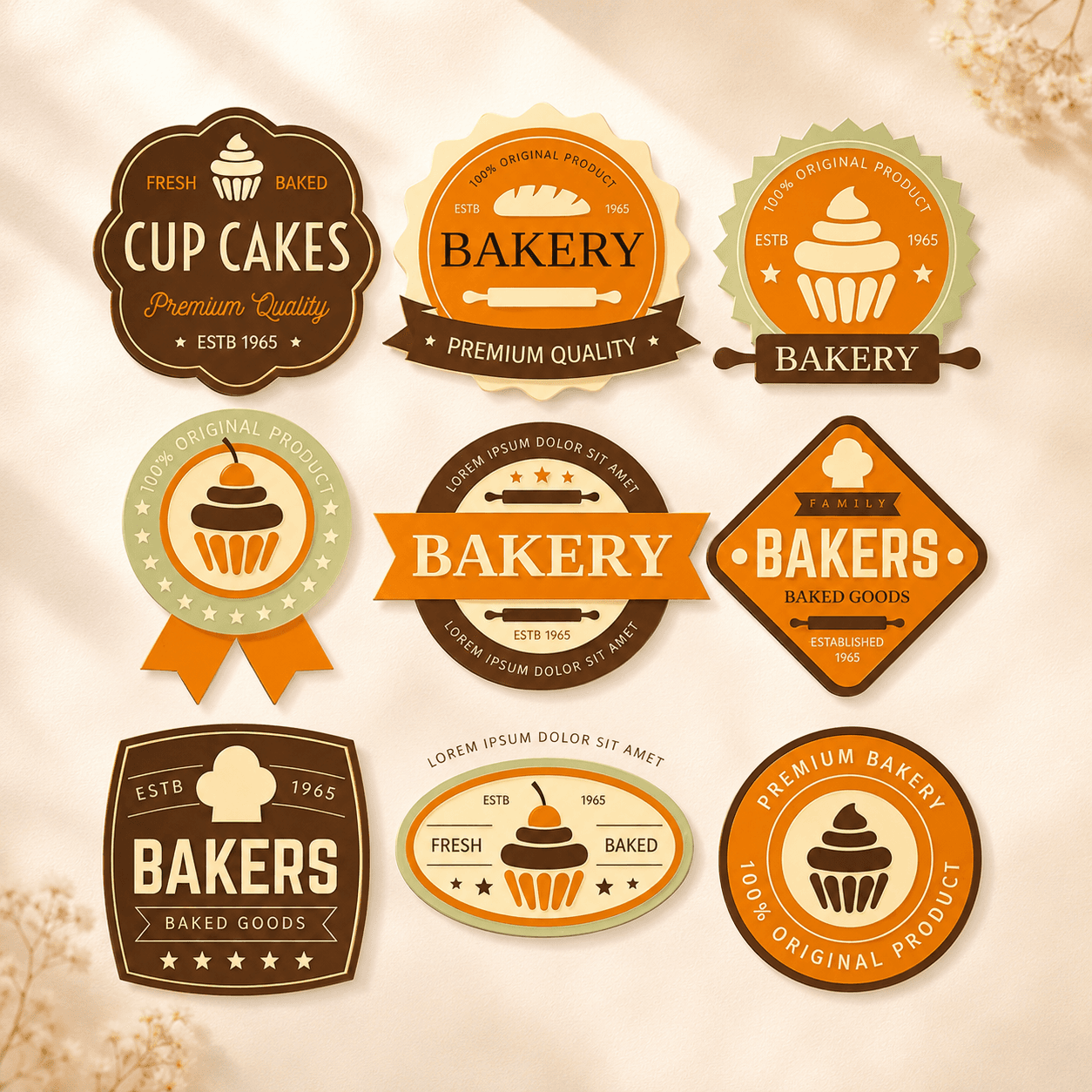 Bakery Stickers Printing India - Angle View 2 Premium Quality
