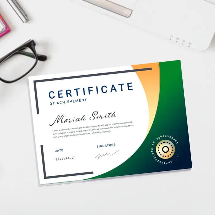 Custom Certificate