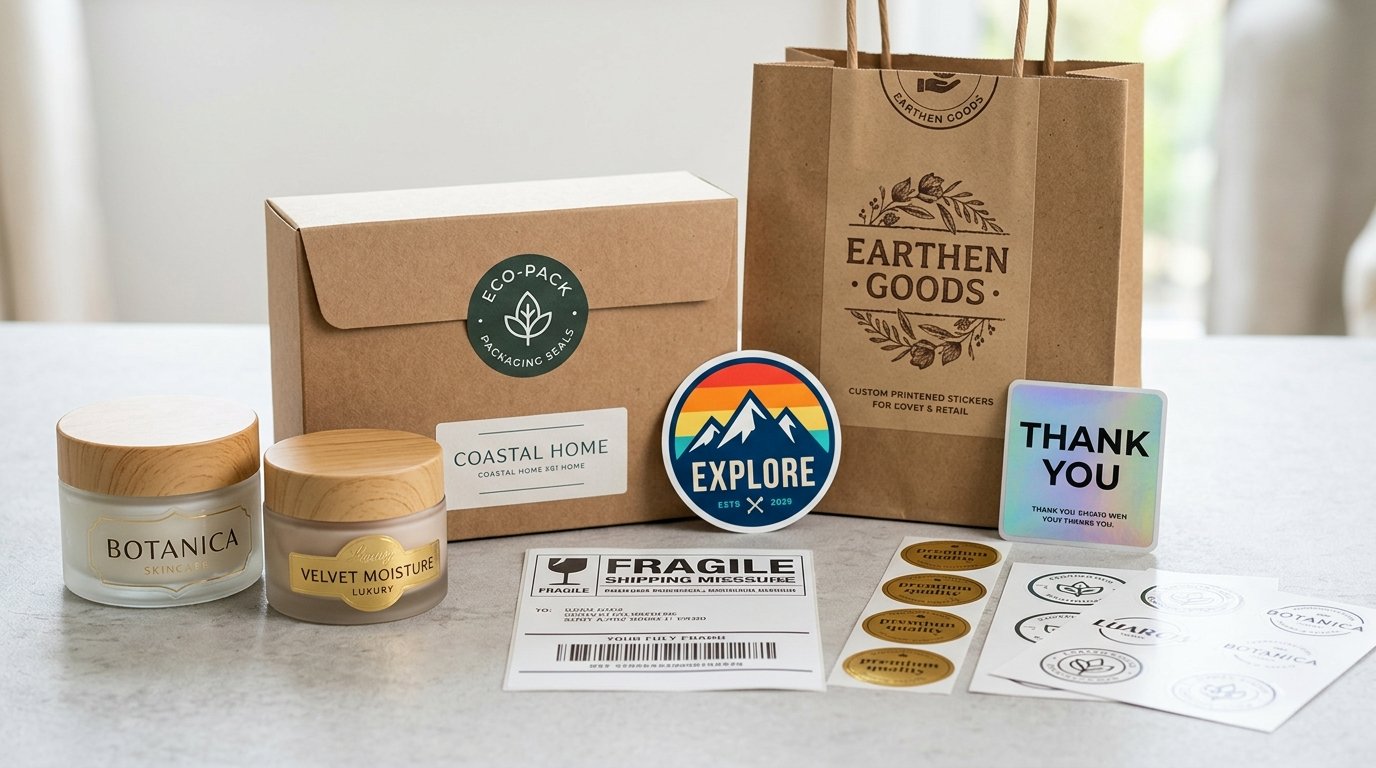 Sticker & Label Printing: Complete Guide for E-commerce, Packaging, Retail & Growing Businesses