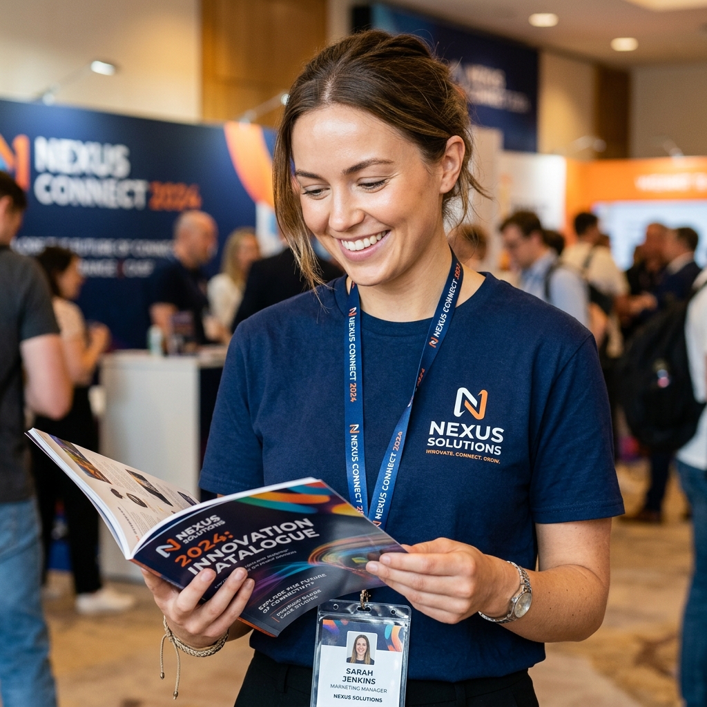 Branded Essentials: Lanyard, T-Shirt and Catalogue