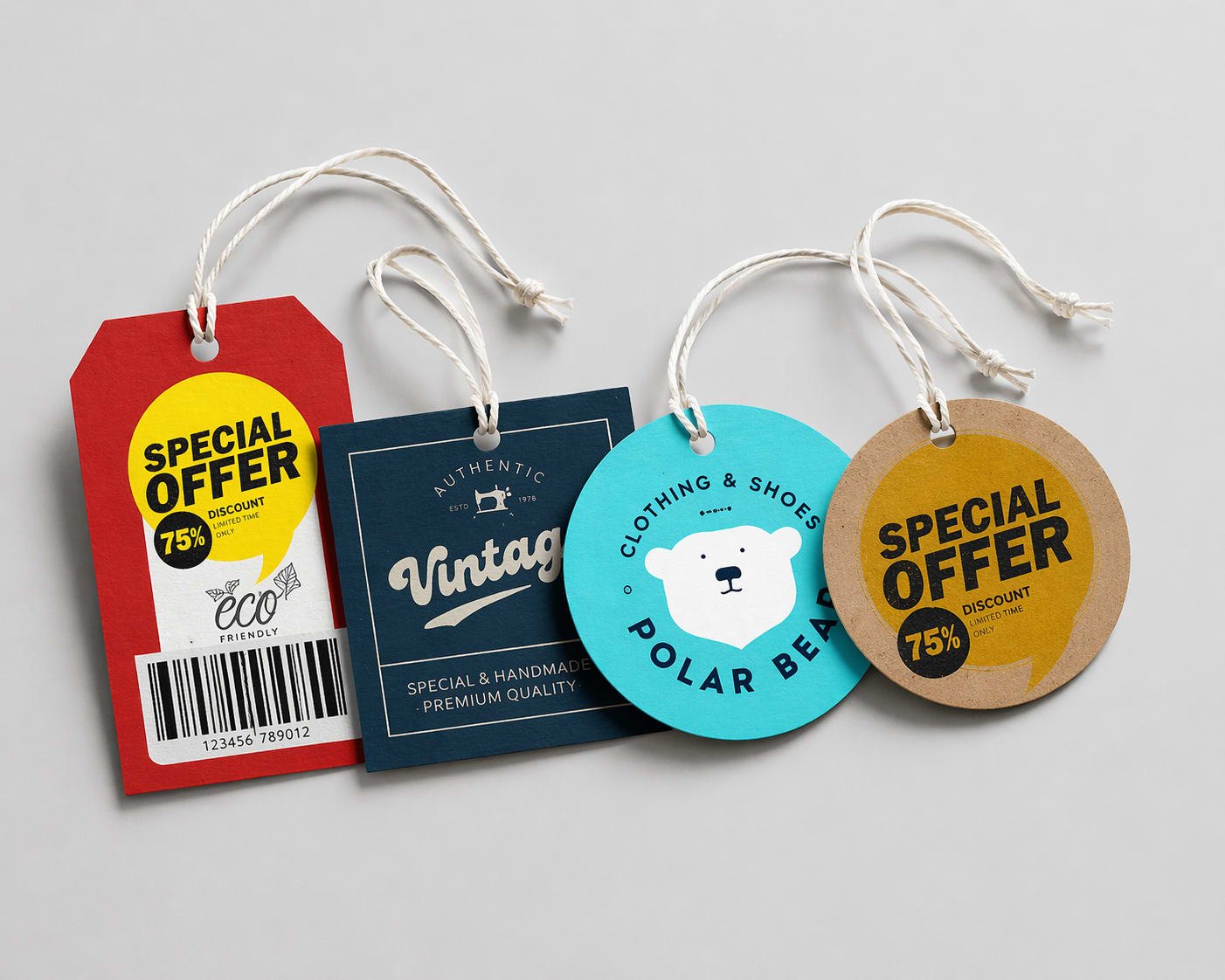 Price Tags Online Wholesale Printing - AdOn Print Price Tags Custom Printing & Manufacturing Delhi NCR @ ₹199