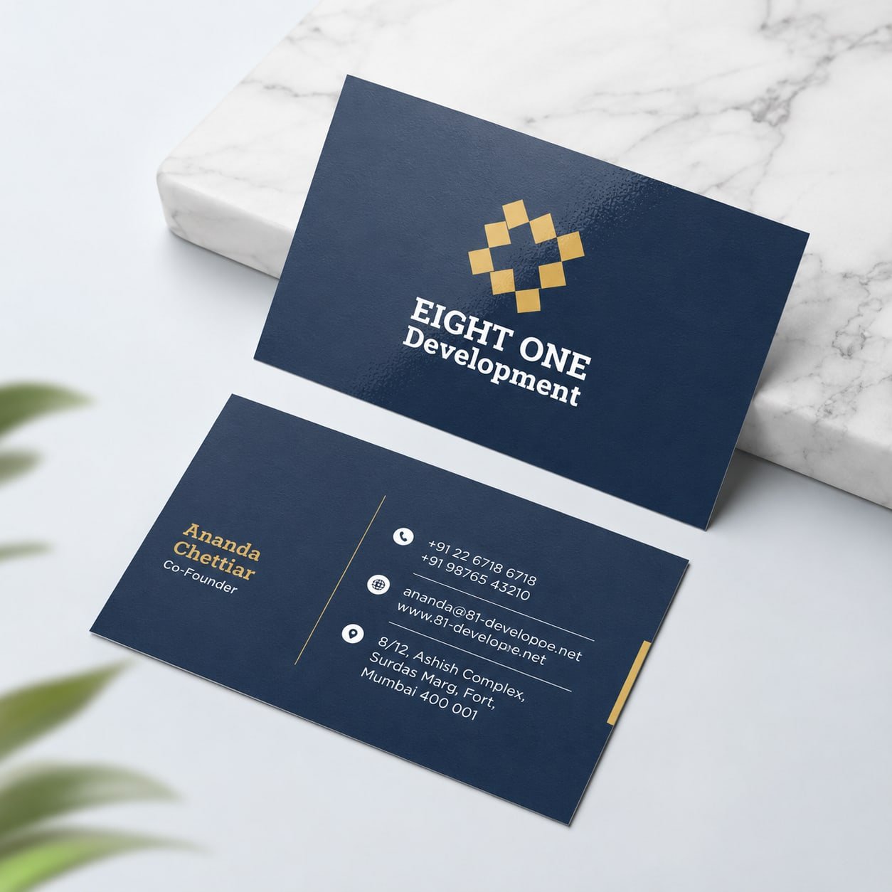 Standard Visiting Cards Gallery View 2 Standard Visiting Cards Printing Online - Angle View 2 Premium Quality