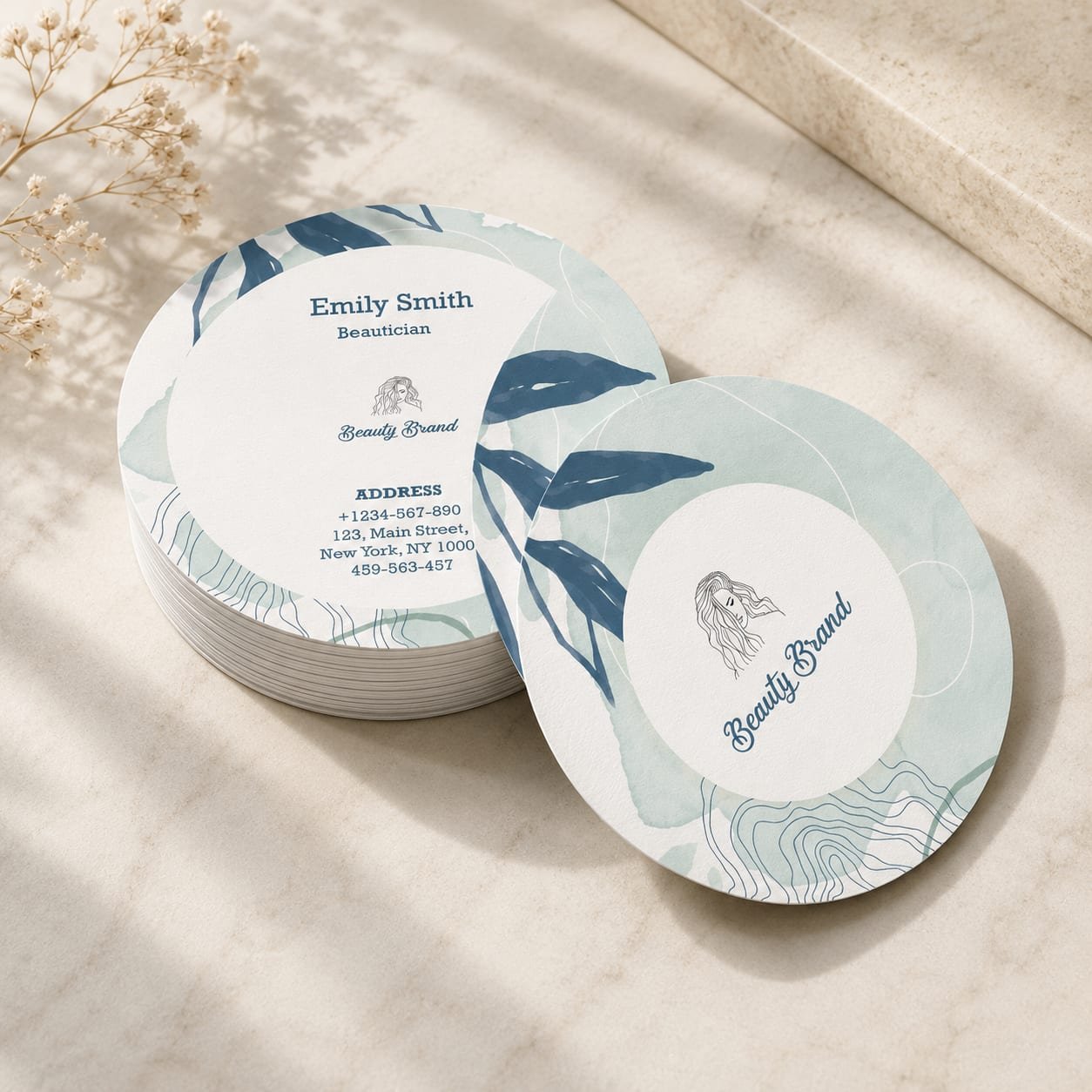 Circle Visiting Cards Online Wholesale Printing - AdOn Print Circle Visiting Cards Custom Printing & Manufacturing Delhi NCR @ ₹290
